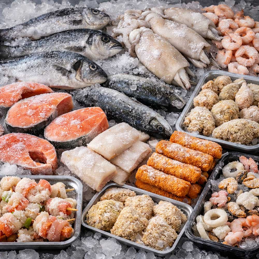 ingrosso pesce surgelato roma