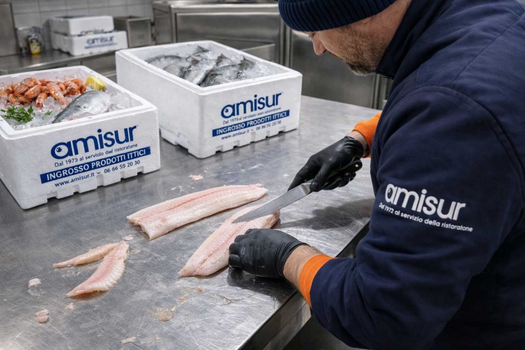 ingrosso pesce surgelato roma